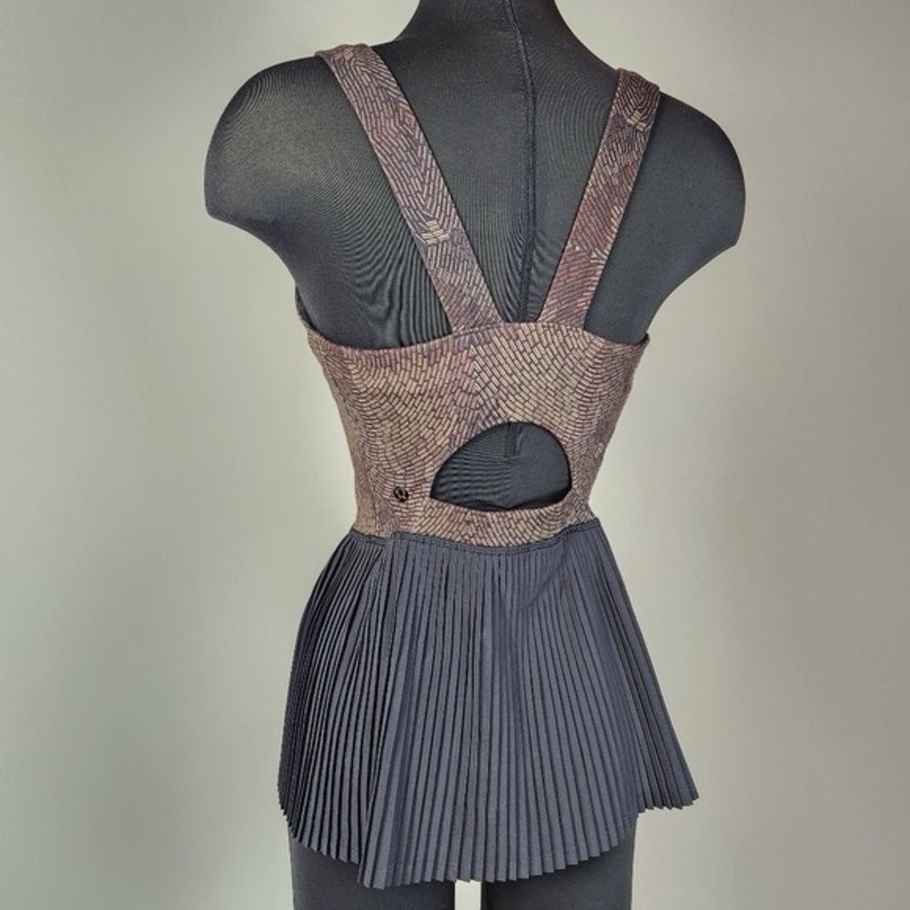Elegant Brown and Black Women's Top